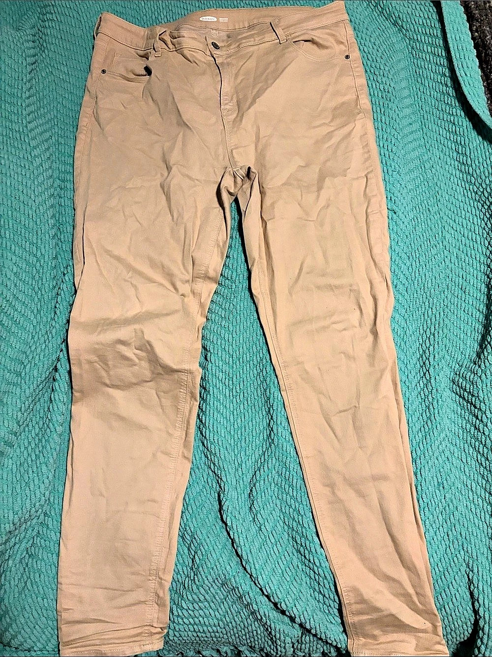 Old Navy Rockstar Super Skinny Tan Skinny Jeans, 18 Tall